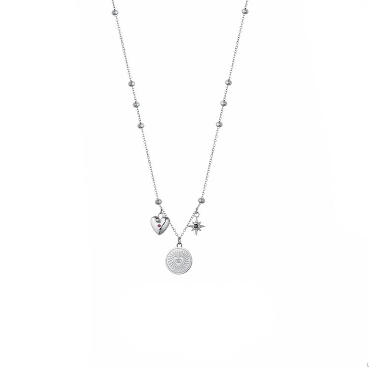Collana Donna Liujo Acciaio Pendenti Charms LJ3159