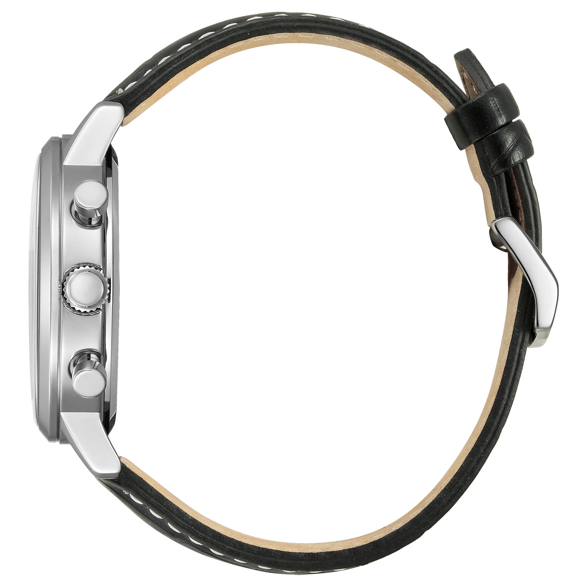 Orologio Uomo Citizen Eco-Drive Cronografo Nero Pelle CA7061-18E