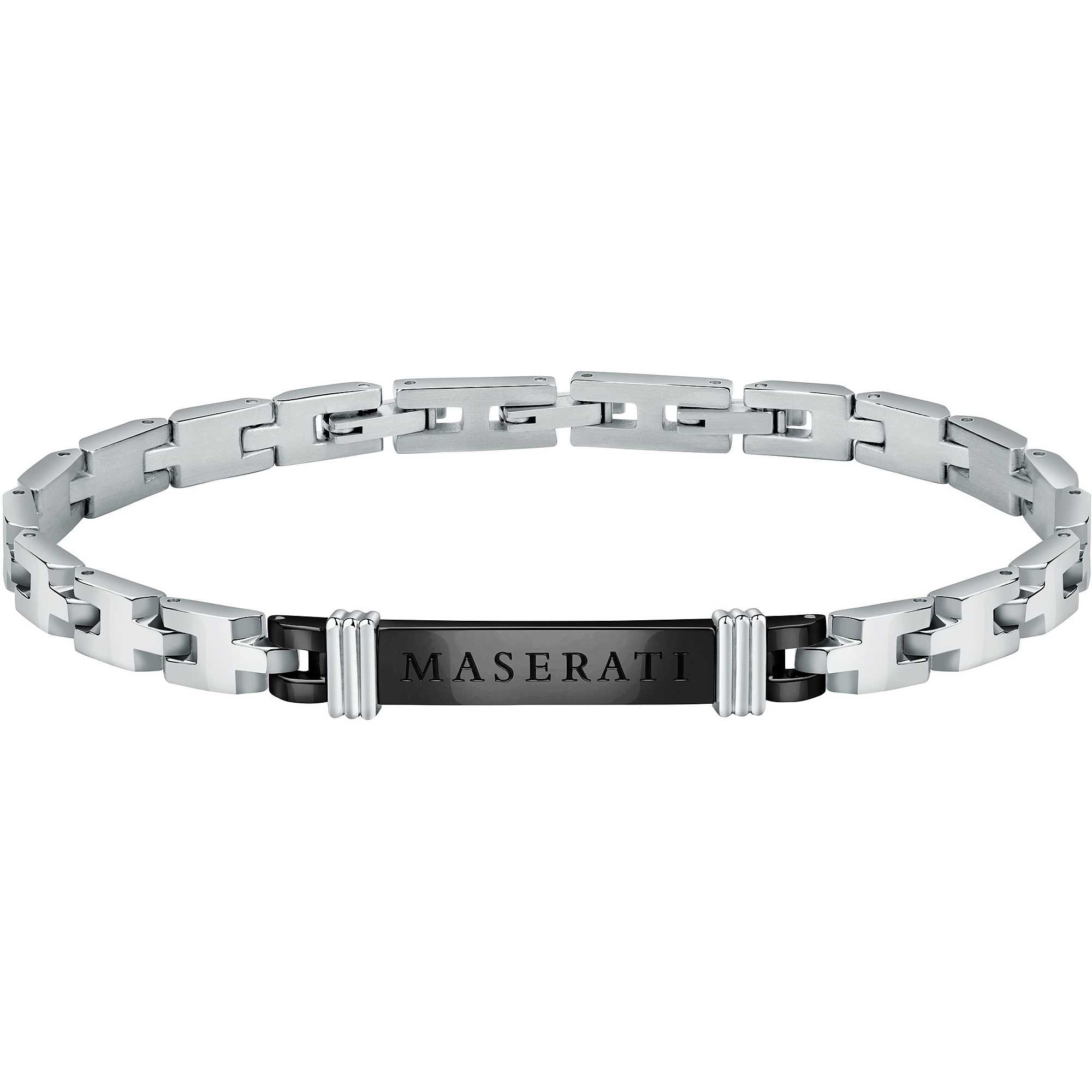 Bracciale Uomo Maserati Acciaio Nero JM420ATK02