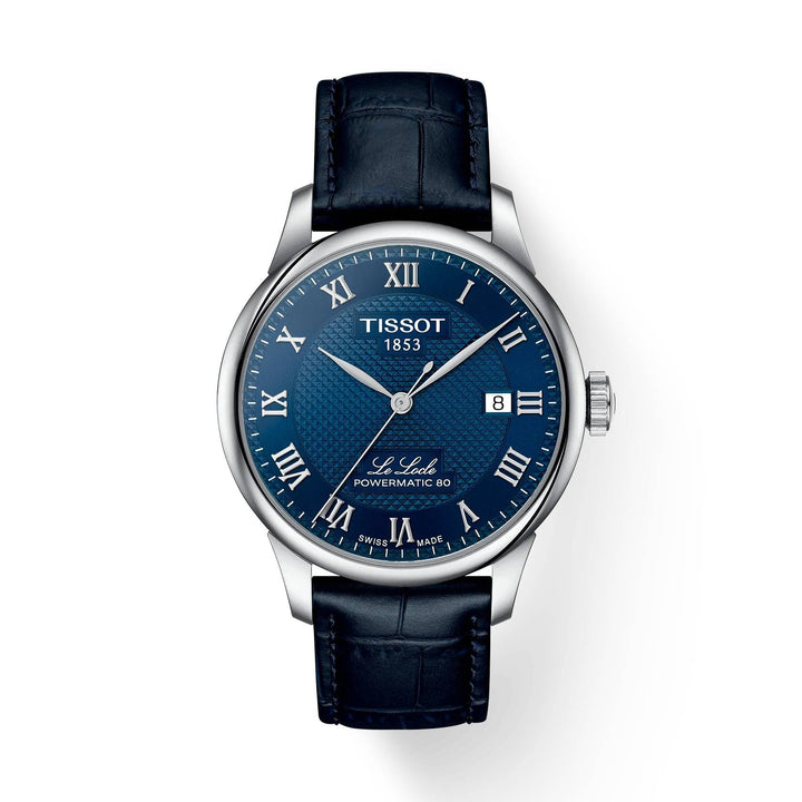 Orologio Uomo Tissot Le Locle Powermatic 80 Pelle Blu T0064071604300