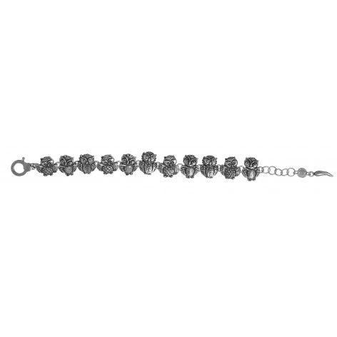 Bracciale Donna Giovanni Raspini Argento 925 Gufo Semirigido 07502