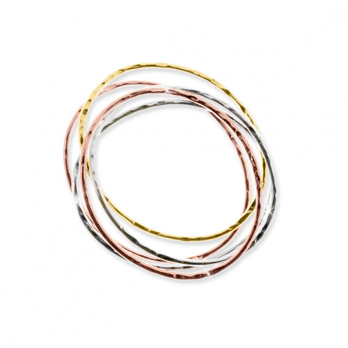 Bracciale Donna Unoaerre Rigido In Bronzo A Tre Colori 477432