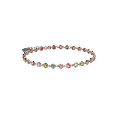 Bracciale Bambina Nanàn Argento rosè 925 Tennis  Zirconi multicolor NAN0526